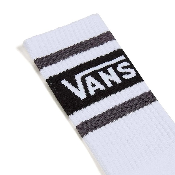 VANS Drop V Men’s Crew Socks in Black/ White/ Grey M9.5-13 W11-14.5 - Picture 3 of 4